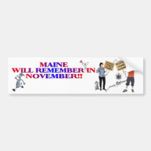 Maine - Return Congress To The People!! Bumper Sticker