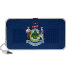 Maine State Flag Travelling Speakers