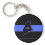 Maine Thin Blue Line Keychain