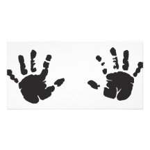 mains cartes avec photo
