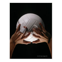 Mains de volleyball cartes postales