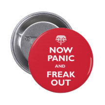 Maintenant la panique et Freak Pin's Avec Agrafe