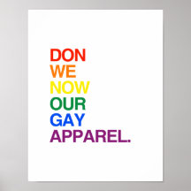 MAINTENANT NOUS DON NOTRE HABILLEMENT GAI - .PNG AFFICHES