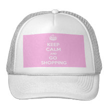 Maintenez calme et allez faire des emplettes casquettes