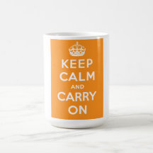 Maintenez calme et continuez la tasse (orange)