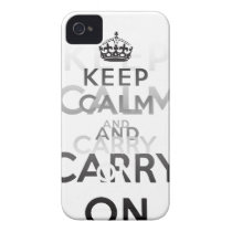 Maintenez calme et continuez le cas de l'iPhone 4/ coques case-mate