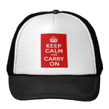 Maintenez calme et continuez le chapeau casquettes