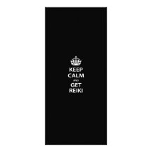 Maintenez calme et obtenez Reiki Cartes Doubles Customisables