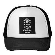 Maintenez calme et portez le rhum casquettes