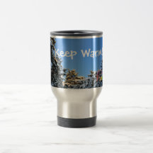 Maintenez chaud ! Tasse d'hiver. Conception de Jul