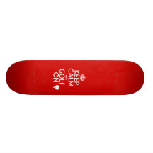 Maintenez le calme et le golf dessus - disponibles planches à roulettes customisées
