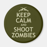 Maintenez les zombis calmes et de pousse aimants pour réfrigérateur