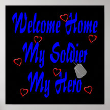 Maison bienvenue mon soldat mon héros poster