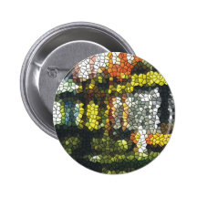 Maisons irlandaises comme fenêtres en verre badge avec épingle