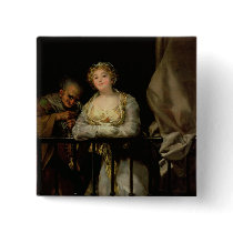Maja and Celestina on a Balcony, 1805-12 Buttons