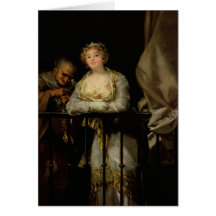 Maja and Celestina on a Balcony, 1805-12 Cards