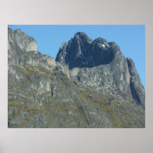 Majestetic mountain peeks Print