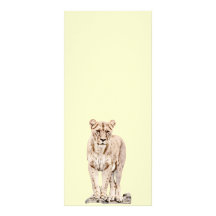 Majestic Lioness Full Color Rack Card