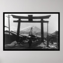 Majestic Mt. Fuji, Japan 1909 Print