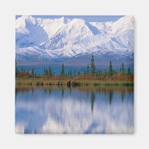 Majestic Reflections, Alaska Refrigerator Magnets