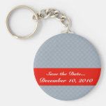 Majestic white flowers on grey background keychains