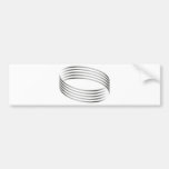 Majic Ring Optical Illusion Bumper Sticker