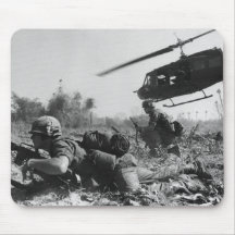 Major Crandall's UH-1D Helicopter in Vietnam War Mouse Pads