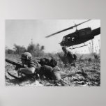 Major Crandall's UH-1D Helicopter in Vietnam War posters