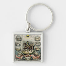 Major General William Henry Harrison, c.1813 Keychain