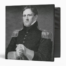Major General Winfield Scott (1786-1866) engraved 3 Ring Binders
