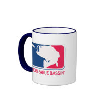 Major League Bassin Largemouth Bass Angler Coffee Mugs