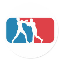 Major League Boxing Round Sticker