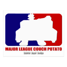 Major League Couch Potato Post Cards