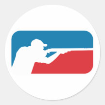 Major League Shooter Round Sticker