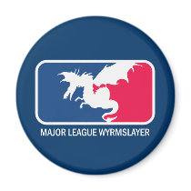 Major League Wyrmslayer “super geek” Magnets