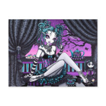 Makayla Adorable Faerie Tea Party Fantasy Postcard