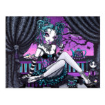 Makayla Adorable Faerie Tea Party Fantasy Postcard