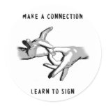 Make a Connection Learn to Sign STICKERS