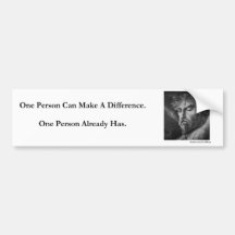 Make a Difference Bumper Sticker