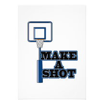make a shot basetball net custom invites