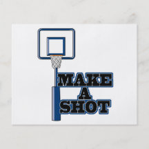 make a shot basetball net personalized flyer