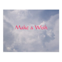 Make a Wish Genie Postcard