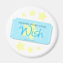 Make a Wish Ticket Fridge Magnets