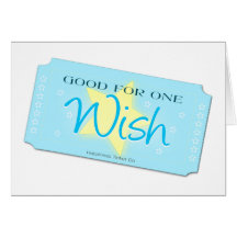 Make a Wish Ticket Greeting Card