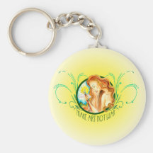 Make Art Not War Keychains