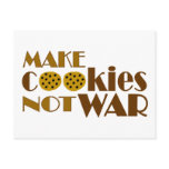 Make Cookies Not War postcards