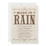 "Make it Rain" Vintage Baby Shower Invitations