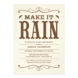 "Make it Rain" Vintage Baby Shower Invitations