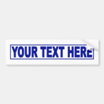 Make It Yourself Custom Bumper Sticker