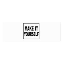 Make It Yourself Custom Skinny Profile Card Business Card Templates